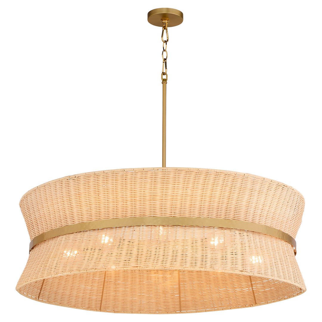 FAIRVIEW 8 Light Pendant - Brushed Brass