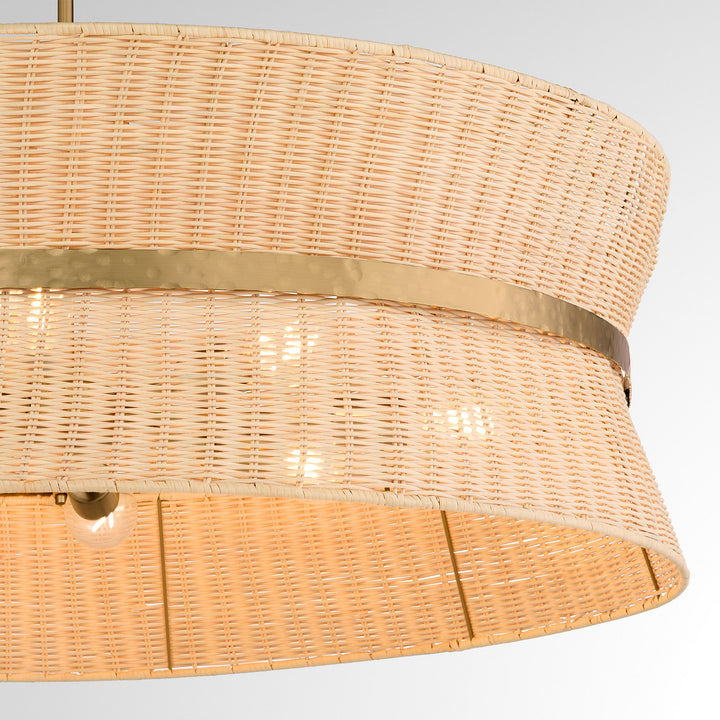 FAIRVIEW 8 Light Pendant - Brushed Brass