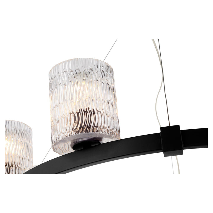 STADIUM 8 Light Chandelier - Black