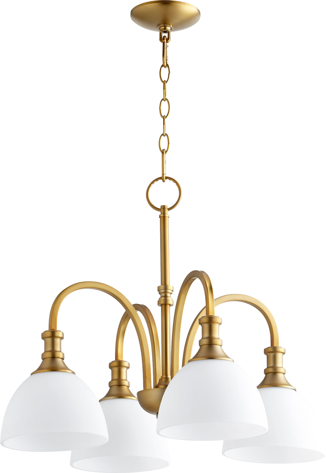 Richmond 4 Light Nook - Aged Brass