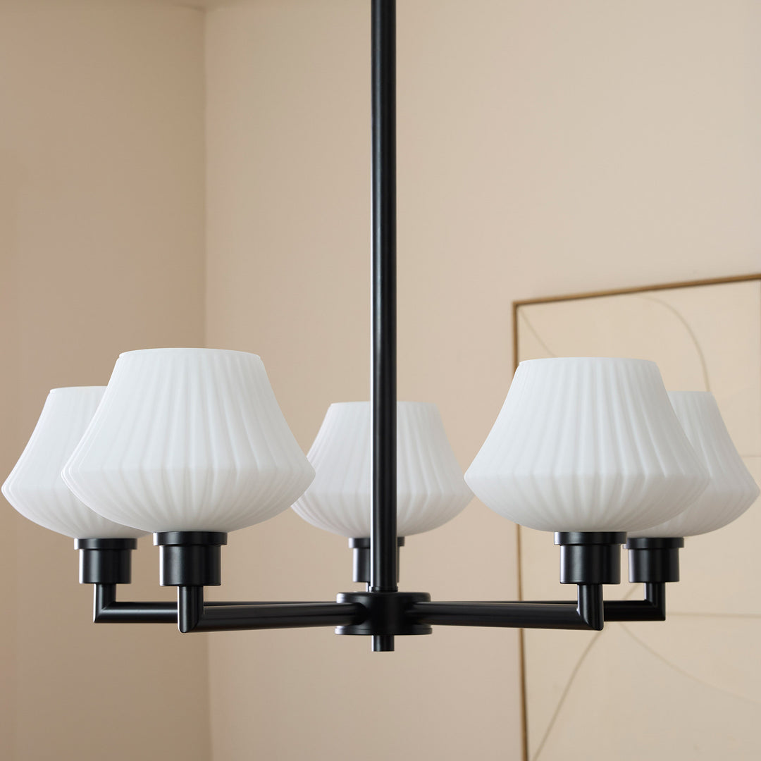 CASSINI 5 Light Chandelier - Matte Black