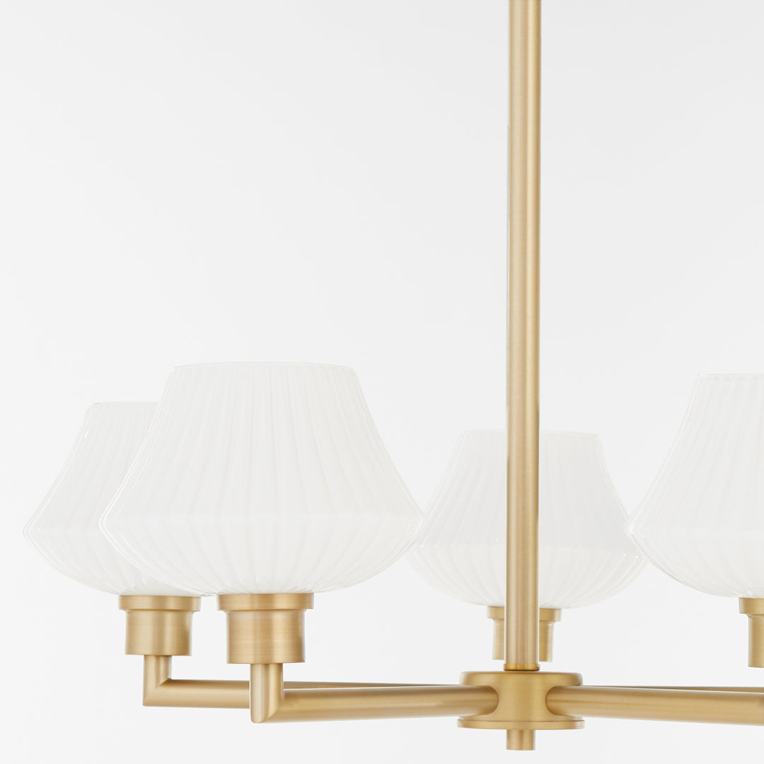 CASSINI 5 Light Chandelier - Aged Brass