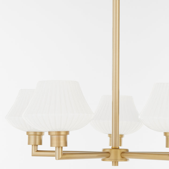 CASSINI 5 Light Chandelier - Aged Brass