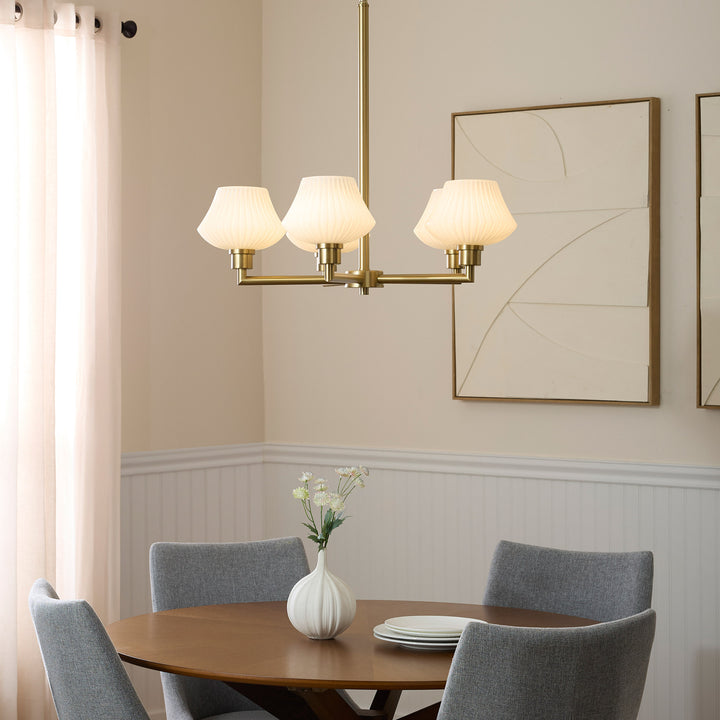 CASSINI 5 Light Chandelier - Aged Brass