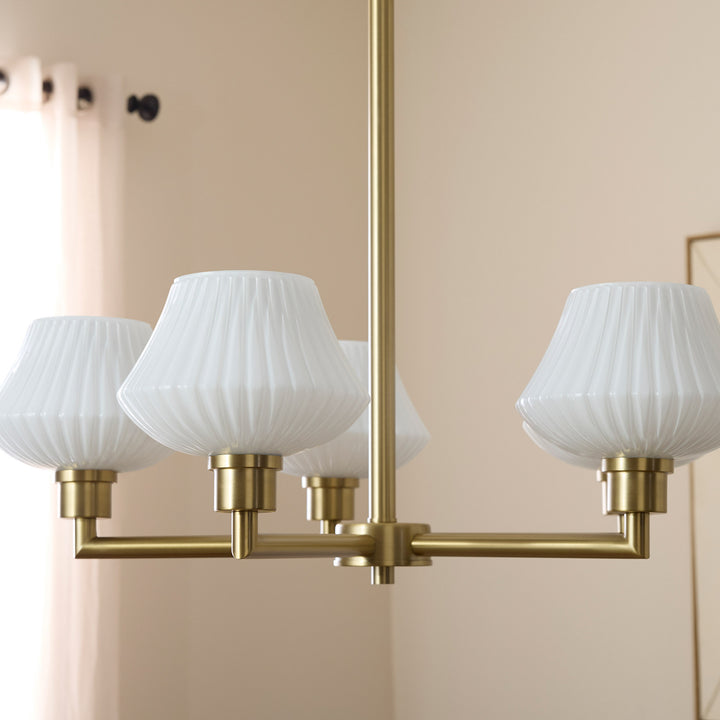 CASSINI 5 Light Chandelier - Aged Brass