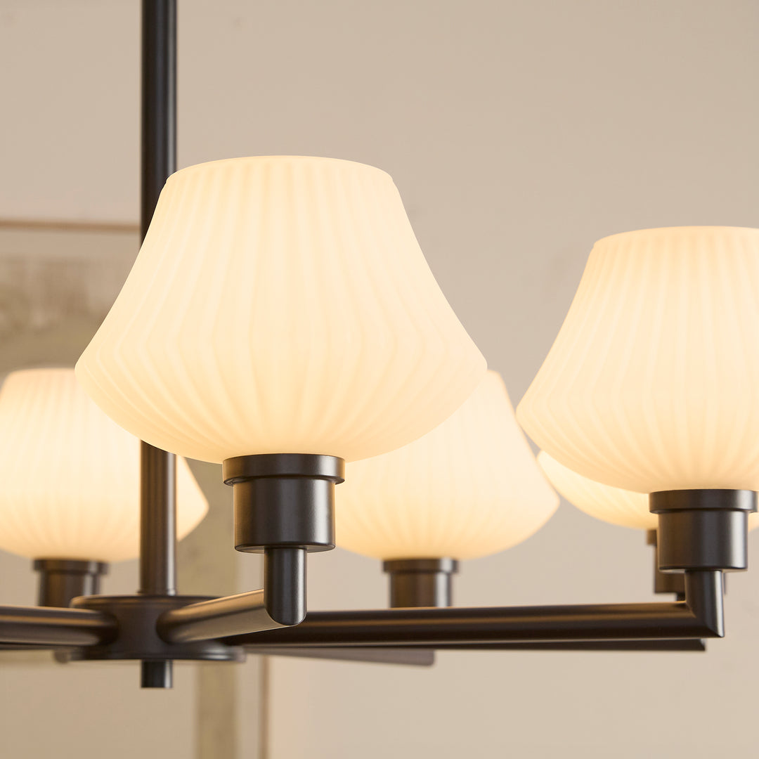 CASSINI 8 Light Chandelier - Matte Black