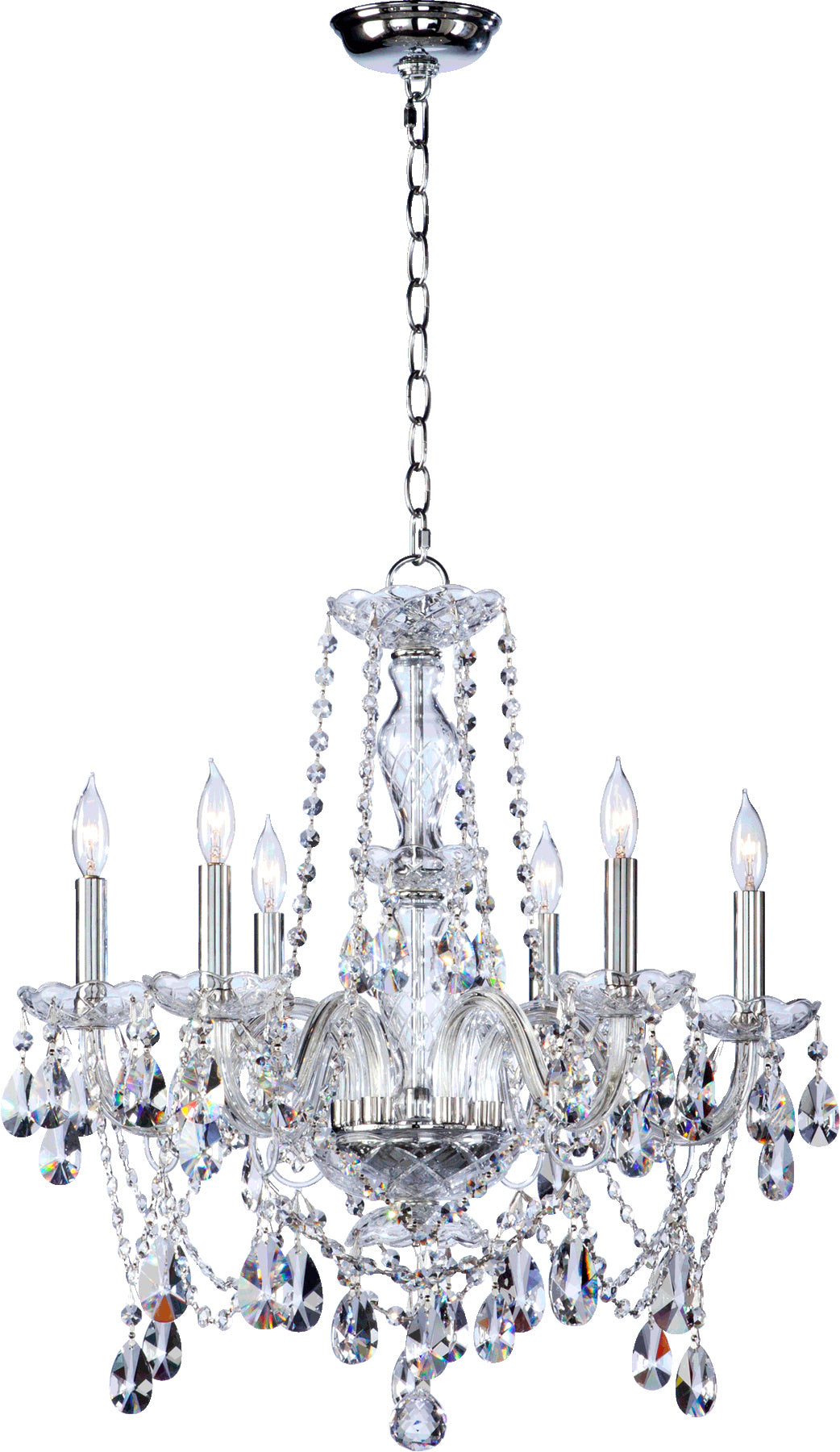 Bohemian Katerina 6 Light Chrome  Traditional Chandelier