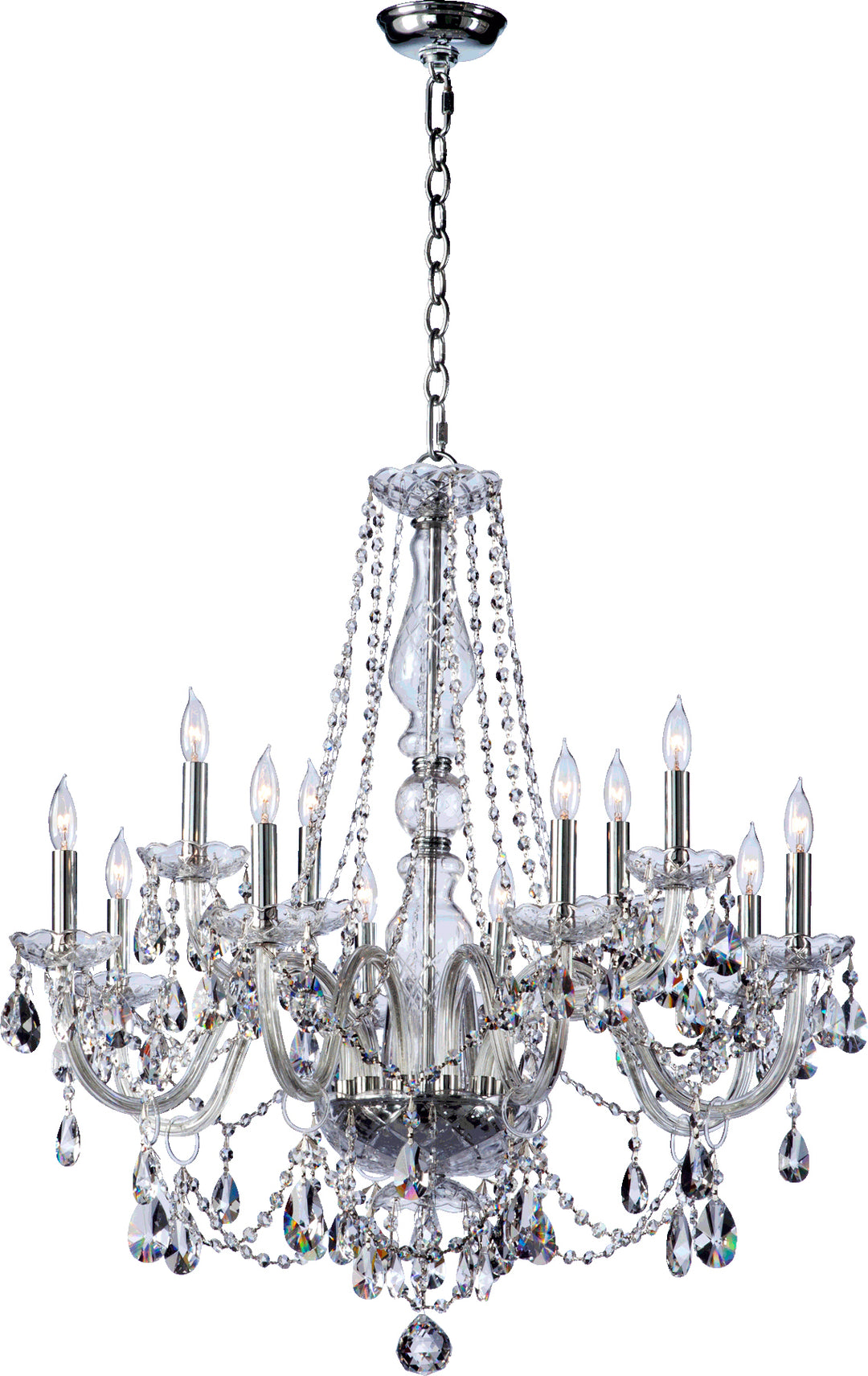 Bohemian Katerina 12 Light  Chrome  Traditional Chandelier