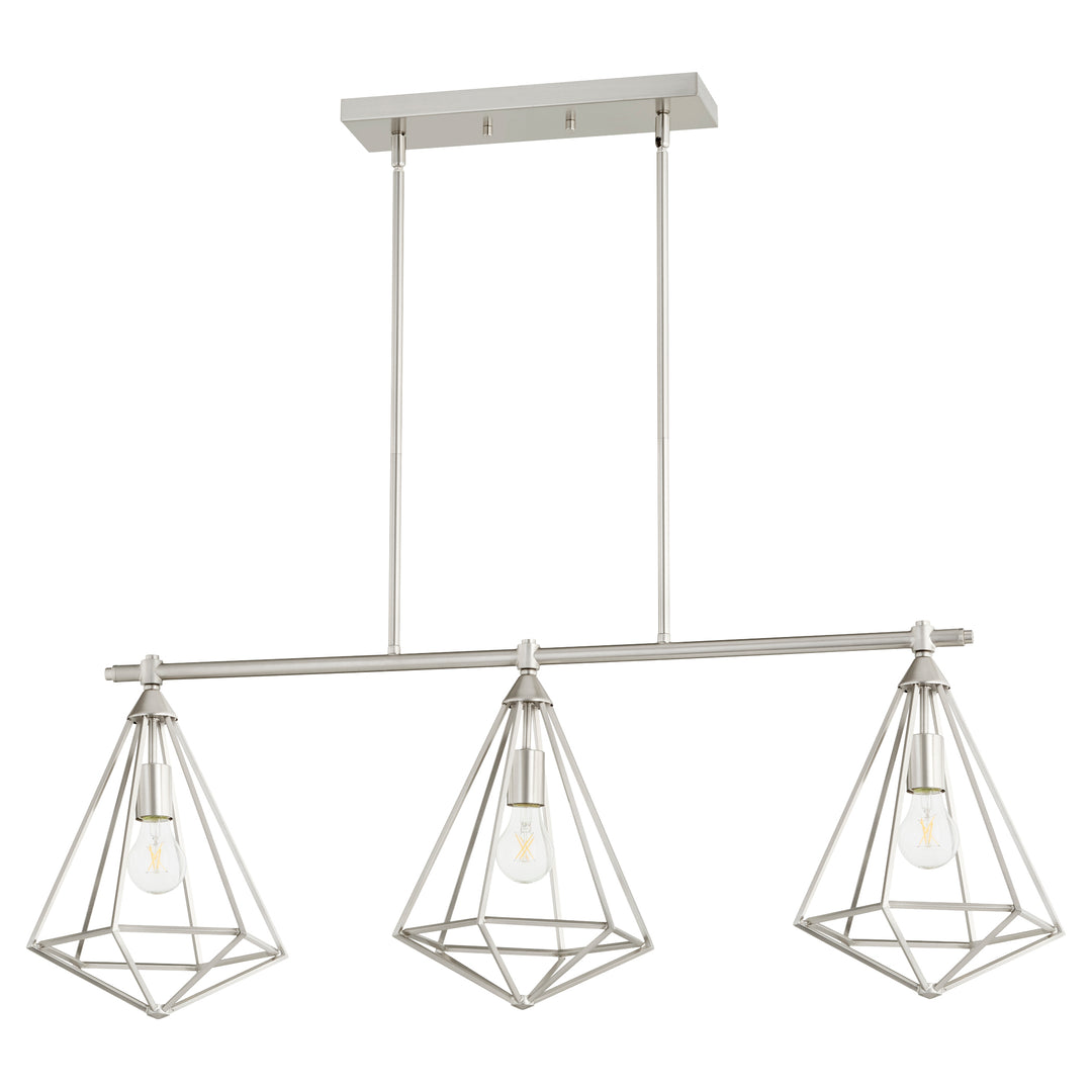 Bennett 3 Light Island - Satin Nickel
