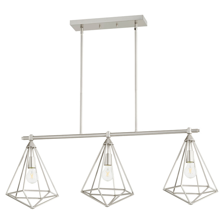 Bennett 3 Light Island - Satin Nickel