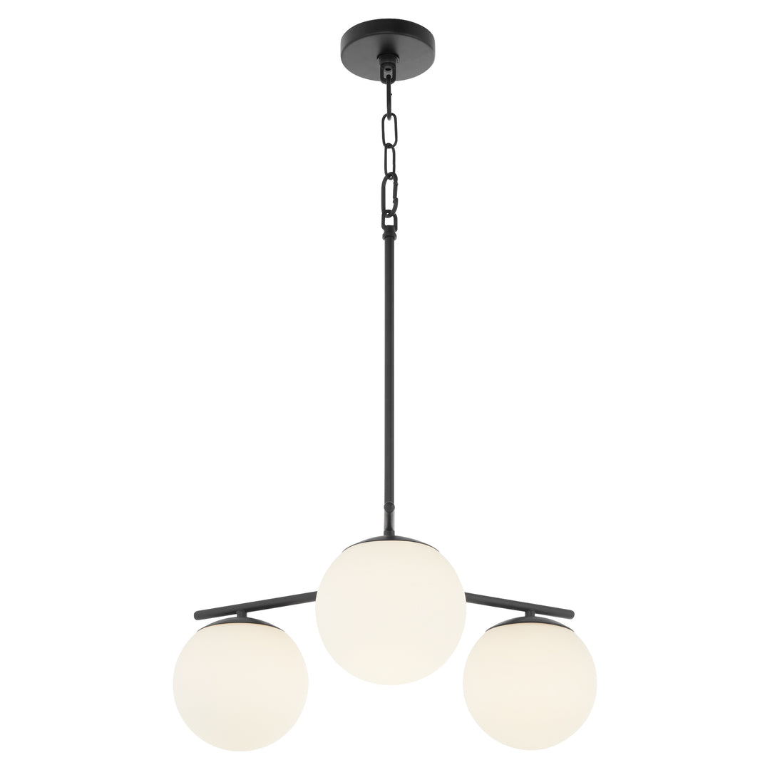 JASPER 3 Light Chandelier - Matte Black