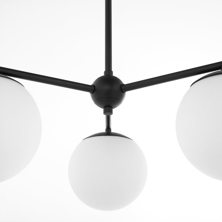 JASPER 3 Light Chandelier - Matte Black