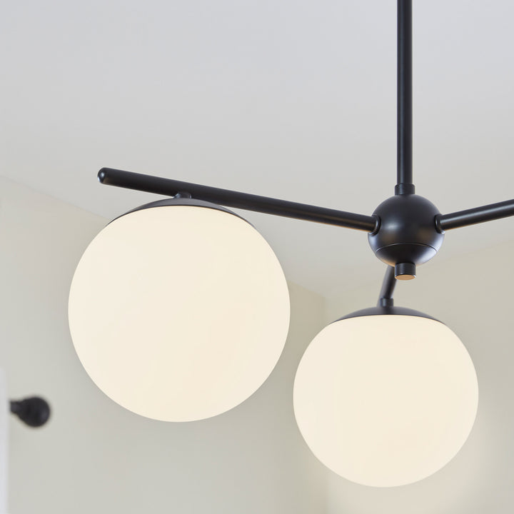 JASPER 3 Light Chandelier - Matte Black