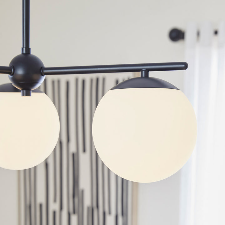 JASPER 3 Light Chandelier - Matte Black