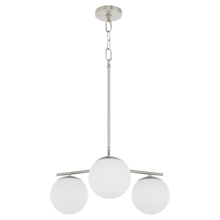 JASPER 3 Light Chandelier -  Satin Nickel