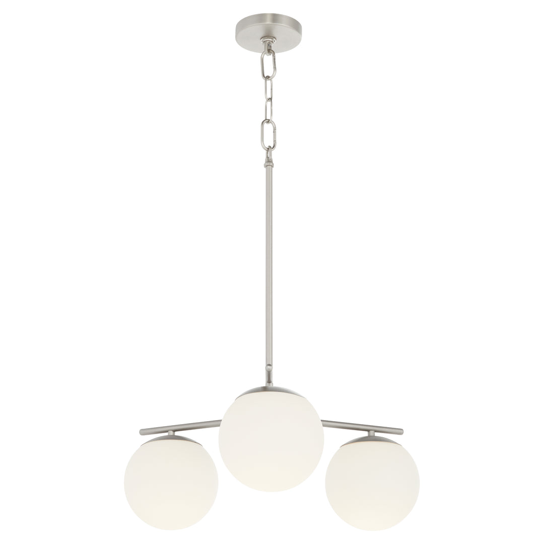JASPER 3 Light Chandelier -  Satin Nickel