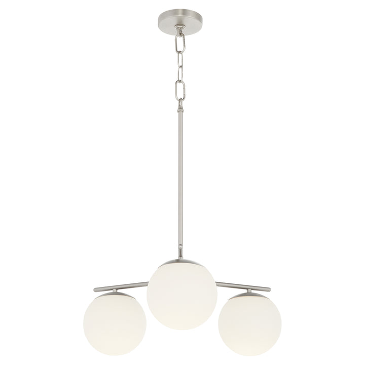 JASPER 3 Light Chandelier -  Satin Nickel