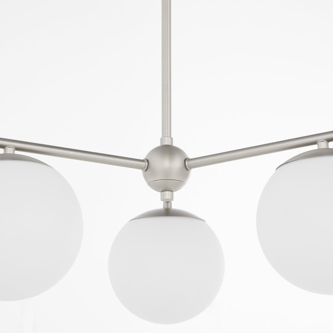 JASPER 3 Light Chandelier -  Satin Nickel