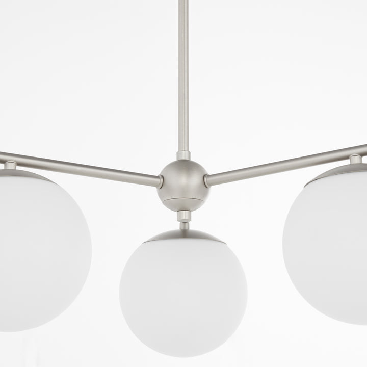 JASPER 3 Light Chandelier -  Satin Nickel
