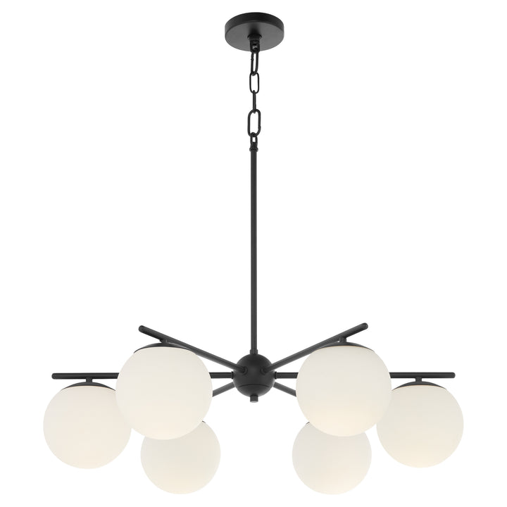 JASPER 6 Light Chandelier - Matte Black