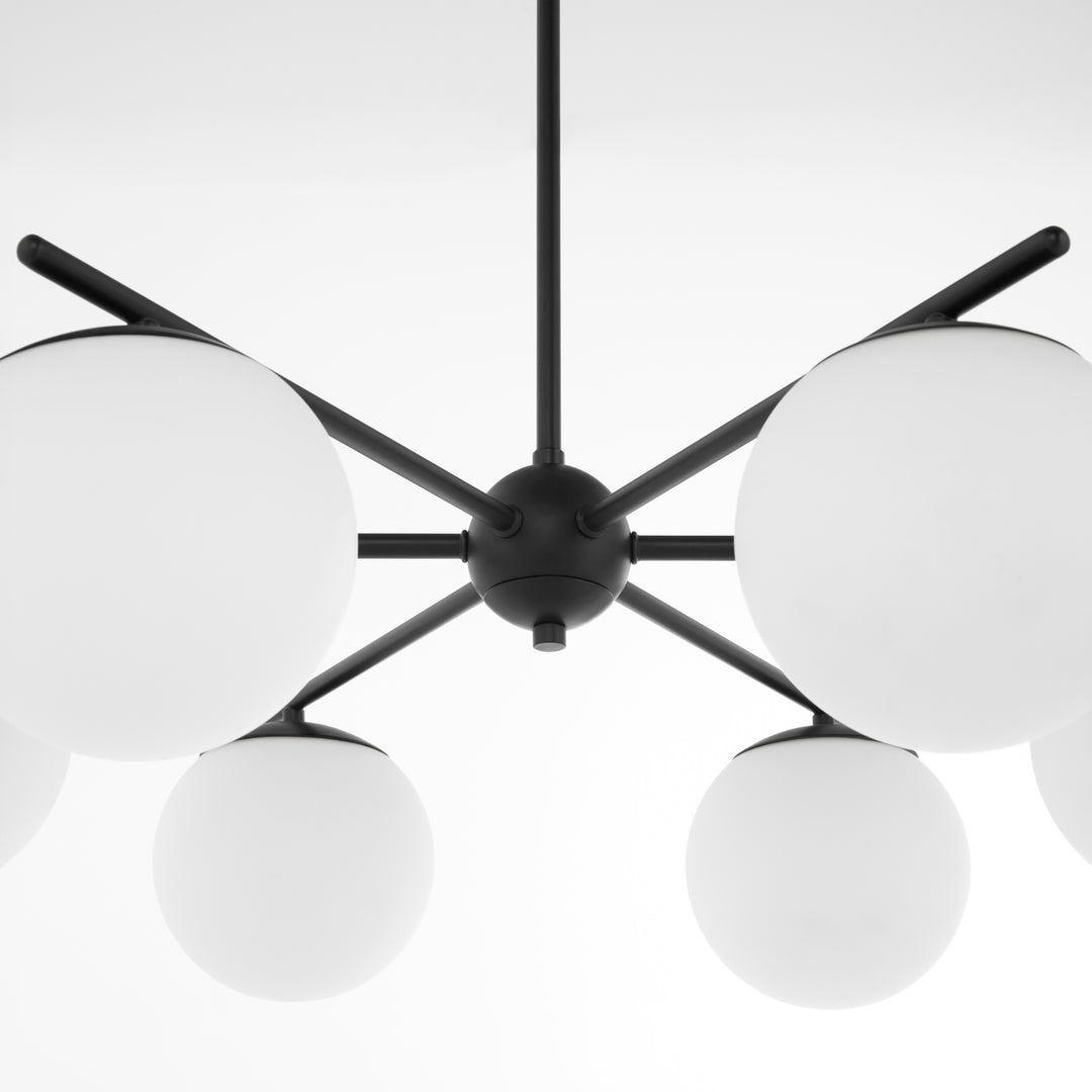 JASPER 6 Light Chandelier - Matte Black