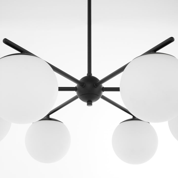 JASPER 6 Light Chandelier - Matte Black