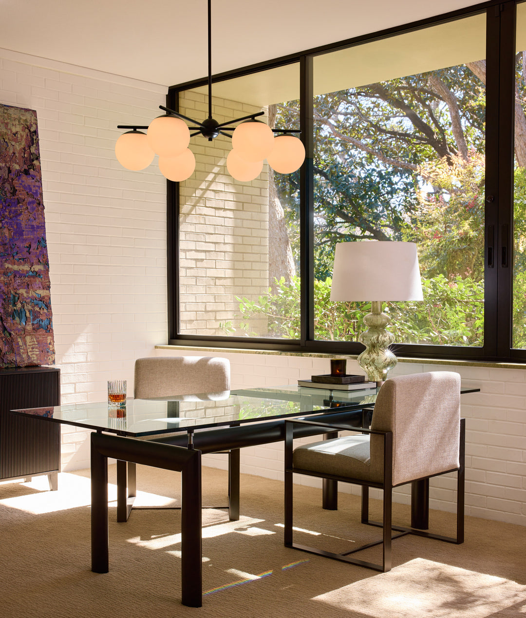 JASPER 6 Light Chandelier - Matte Black