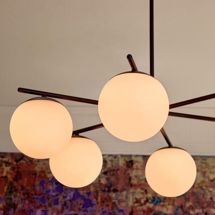 JASPER 6 Light Chandelier - Matte Black