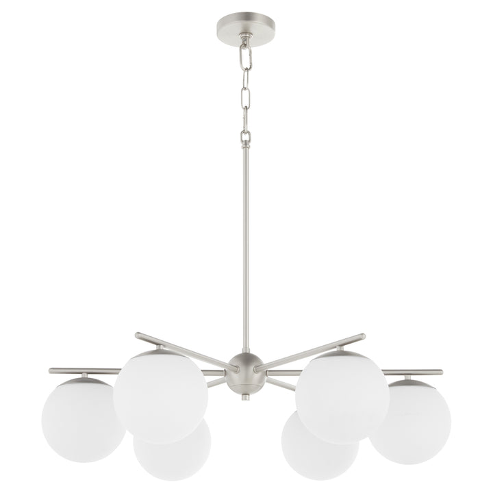 JASPER 6 Light Chandelier -  Satin Nickel