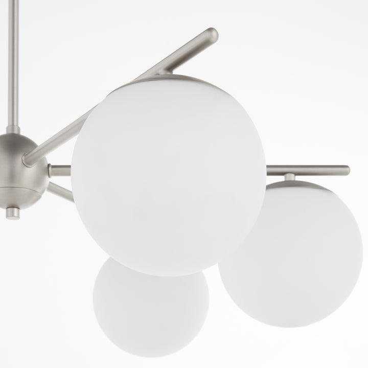 JASPER 6 Light Chandelier -  Satin Nickel