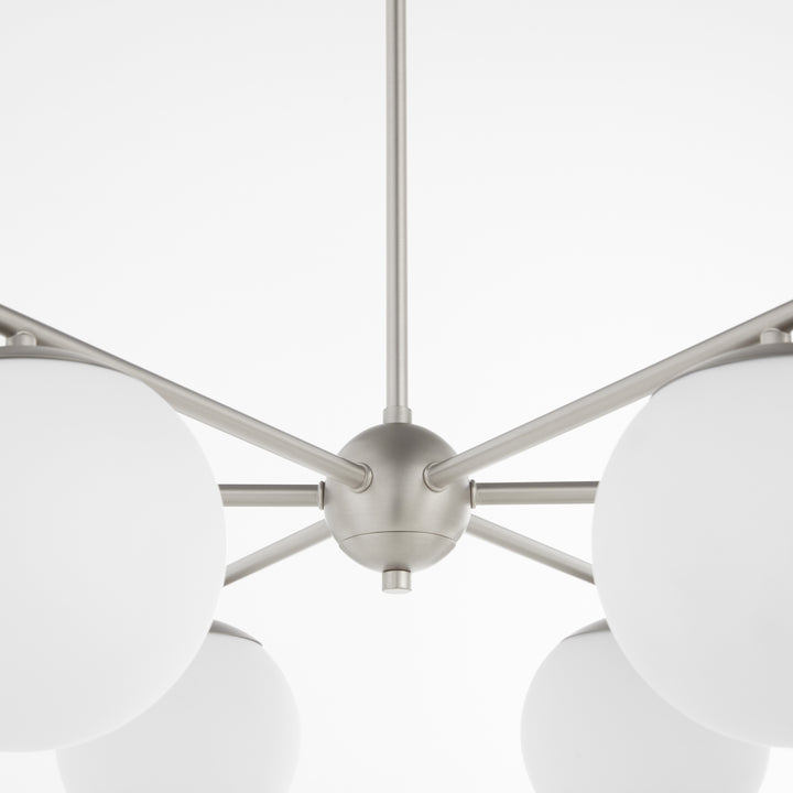JASPER 6 Light Chandelier -  Satin Nickel
