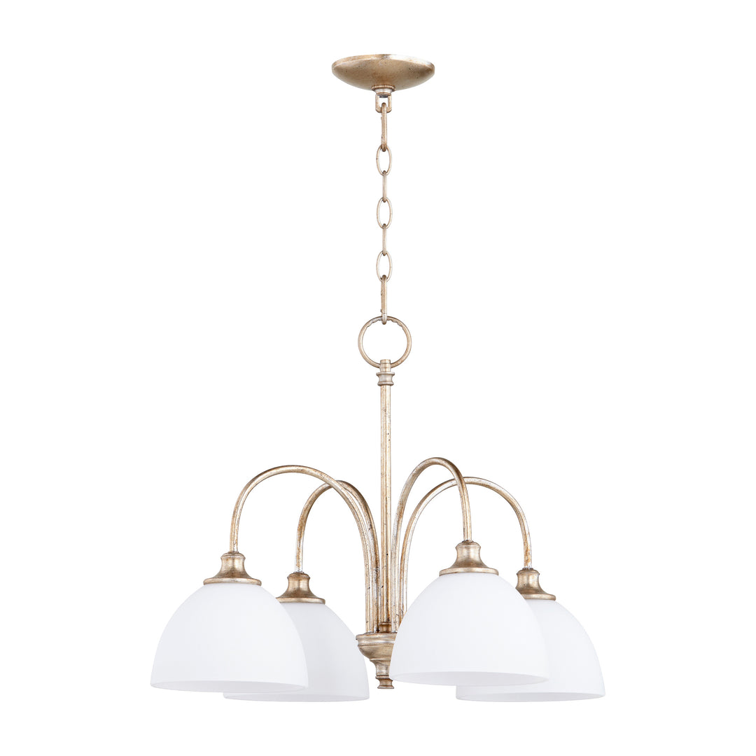 CELESTE 4 Light Nook - Aged Silver Leaf