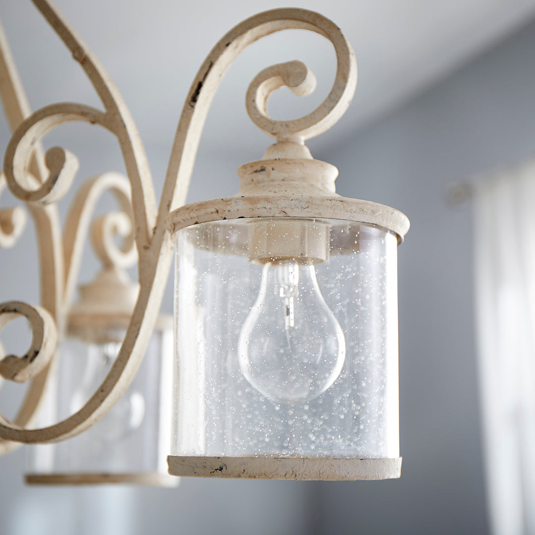 San Miguel 4 Light Traditional Persian White Chandelier