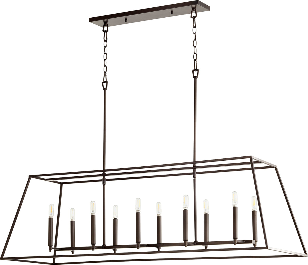 Gabriel 10 Light Linear - Oiled Bronze