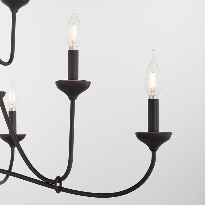 LIVINGSTON 12 Light Chandelier - Bronze