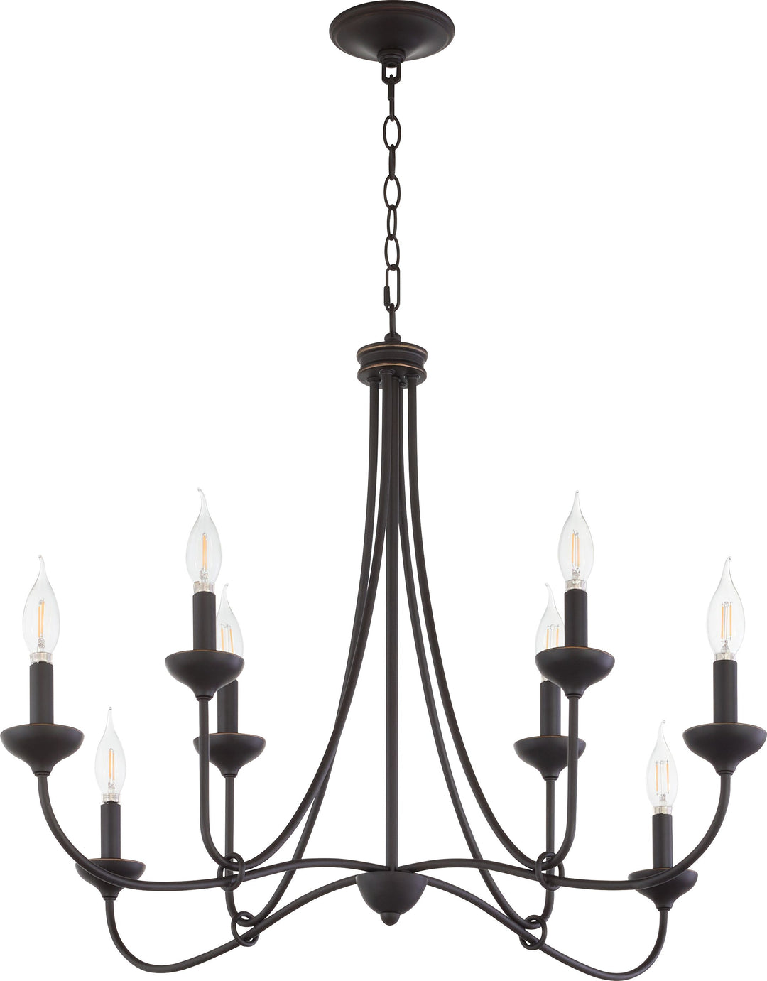 LIVINGSTON 8 Light Chandelier - Bronze