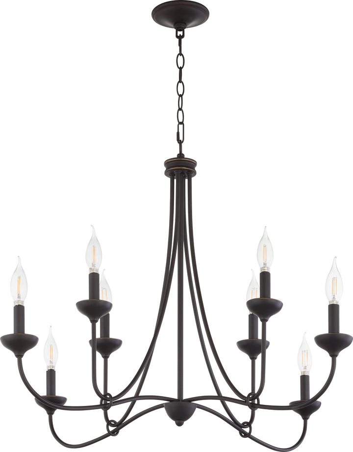 LIVINGSTON 8 Light Chandelier - Bronze