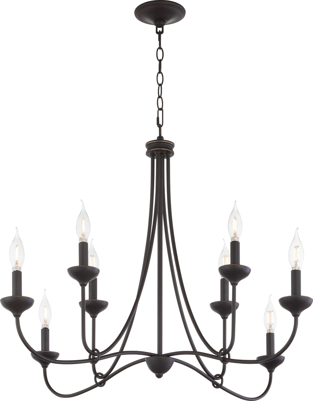 LIVINGSTON 8 Light Chandelier - Bronze