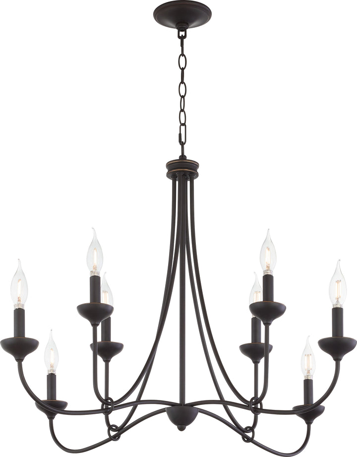 LIVINGSTON 8 Light Chandelier - Bronze
