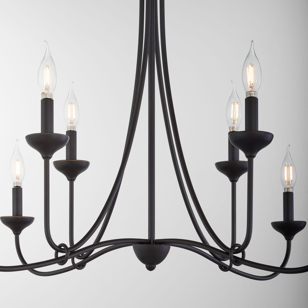 LIVINGSTON 8 Light Chandelier - Bronze