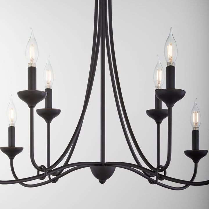LIVINGSTON 8 Light Chandelier - Bronze