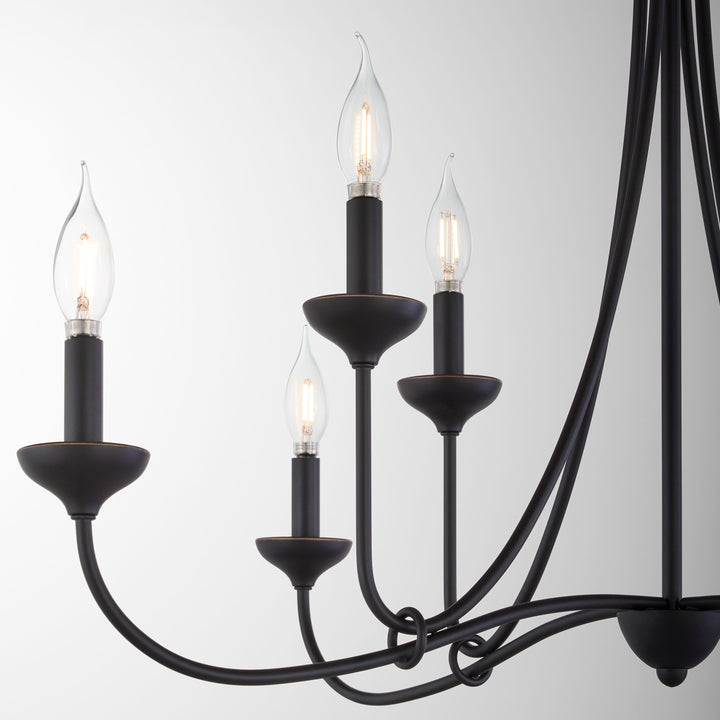 LIVINGSTON 8 Light Chandelier - Bronze