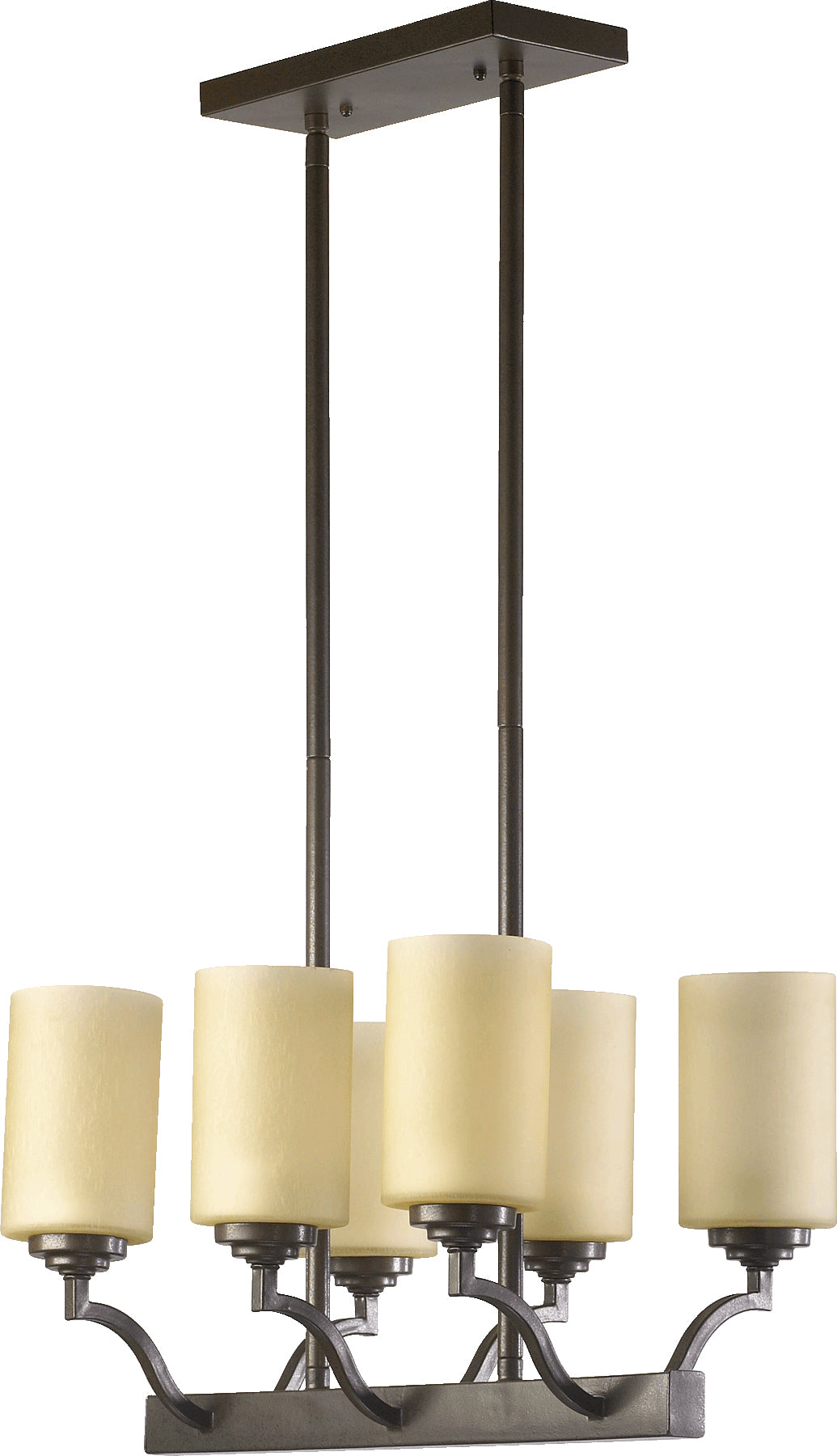 Atwood 6 Light Island - Oiled Bronze
