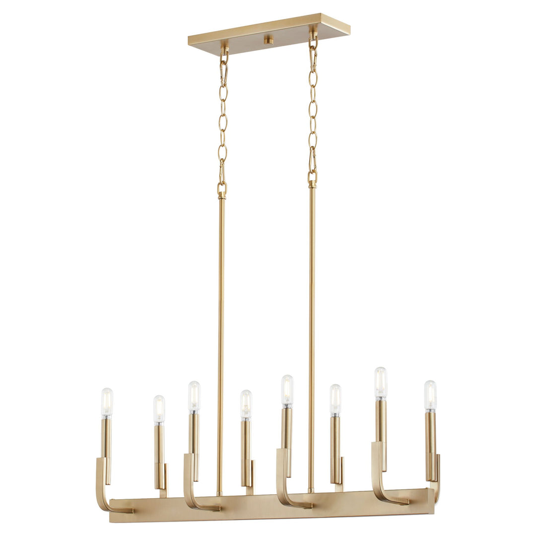 TEMPO 8 Light Linear - Aged Brass