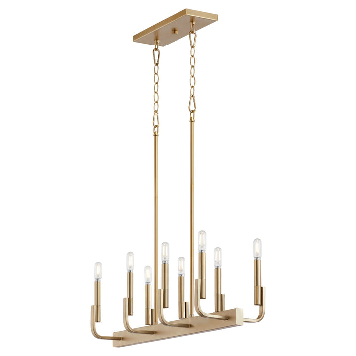 TEMPO 8 Light Linear - Aged Brass