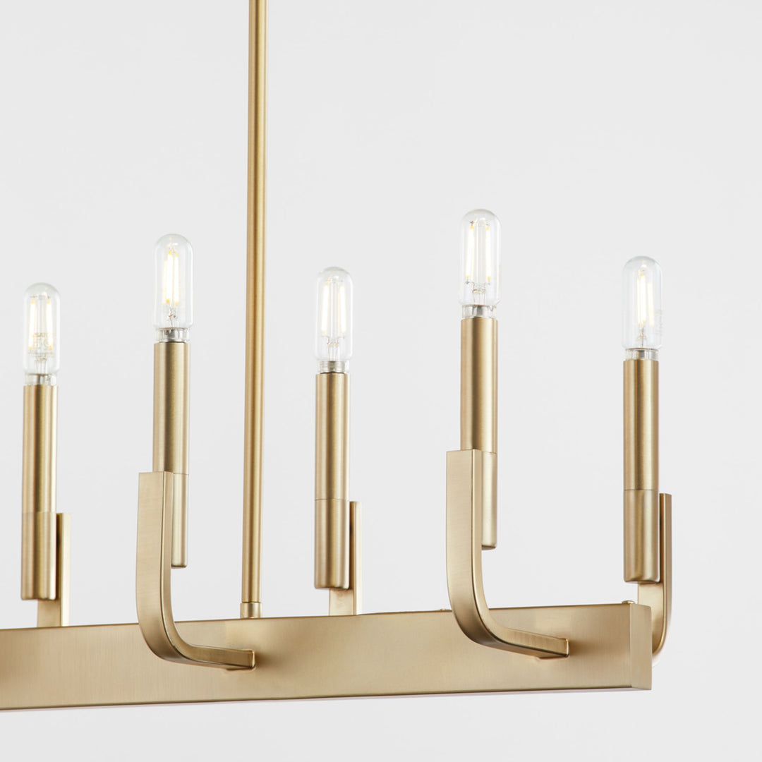 TEMPO 8 Light Linear - Aged Brass