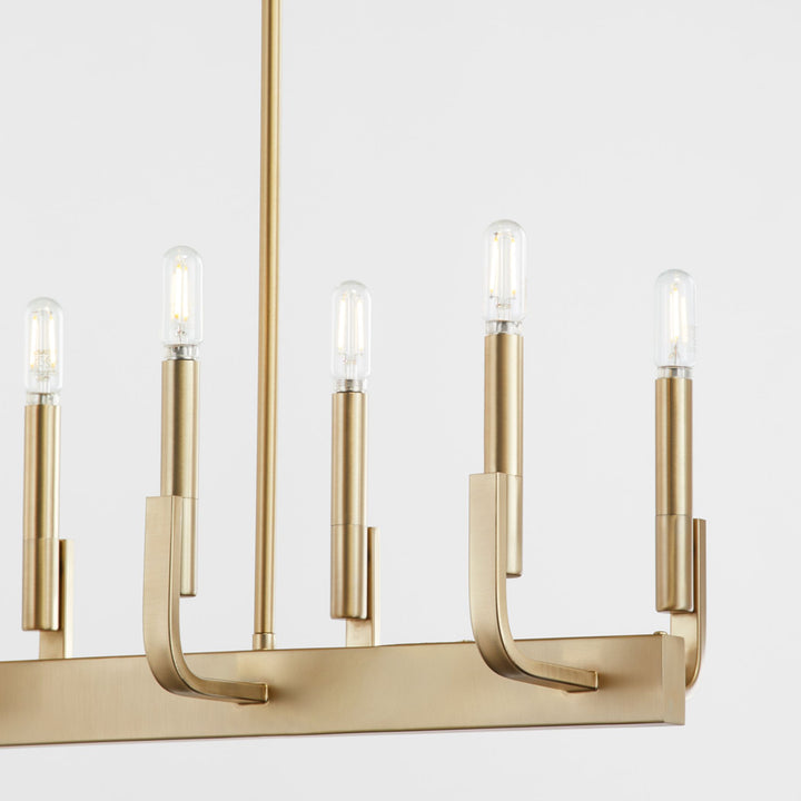 TEMPO 8 Light Linear - Aged Brass