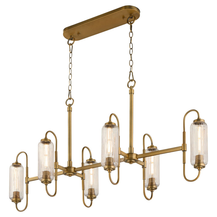 WHITMIRE 6 Light Linear - Brushed Brass