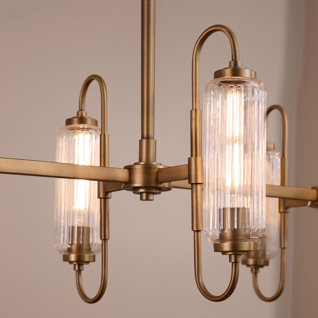 WHITMIRE 6 Light Linear - Brushed Brass