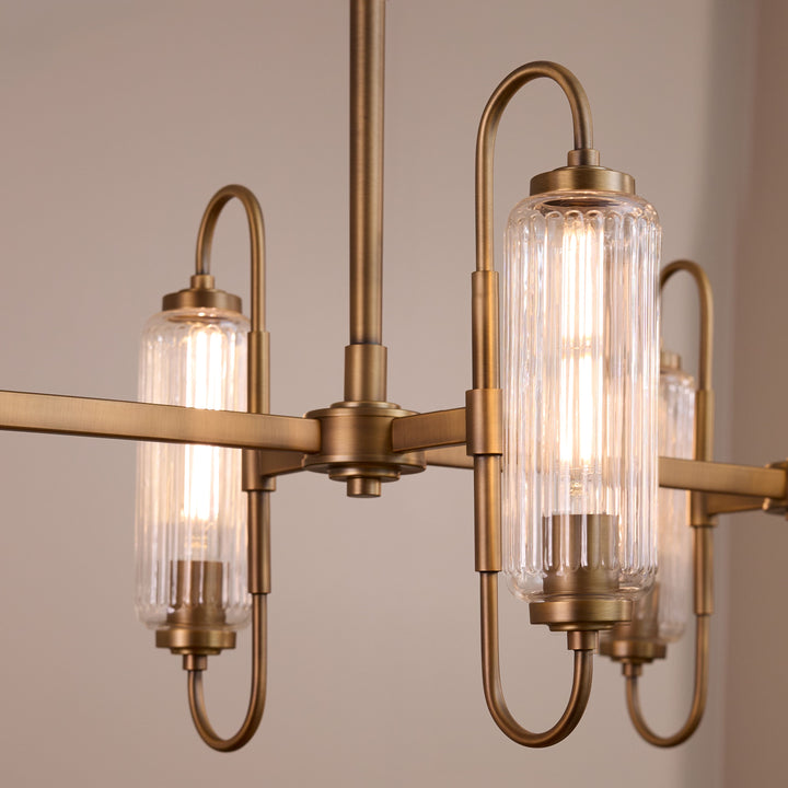 WHITMIRE 6 Light Linear - Brushed Brass